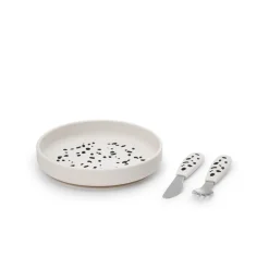 Elodie Détails                    Set assiette en silicone Dalmatian Dots    Multi