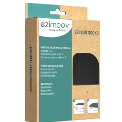 Ezimoov                    Pare soleil chaussette Sun Socks    Noir