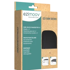 Ezimoov Pare soleil chaussette Sun Socks Noir