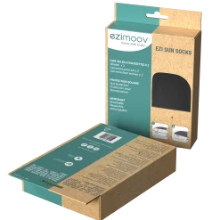 Ezimoov Pare soleil chaussette Sun Socks Noir