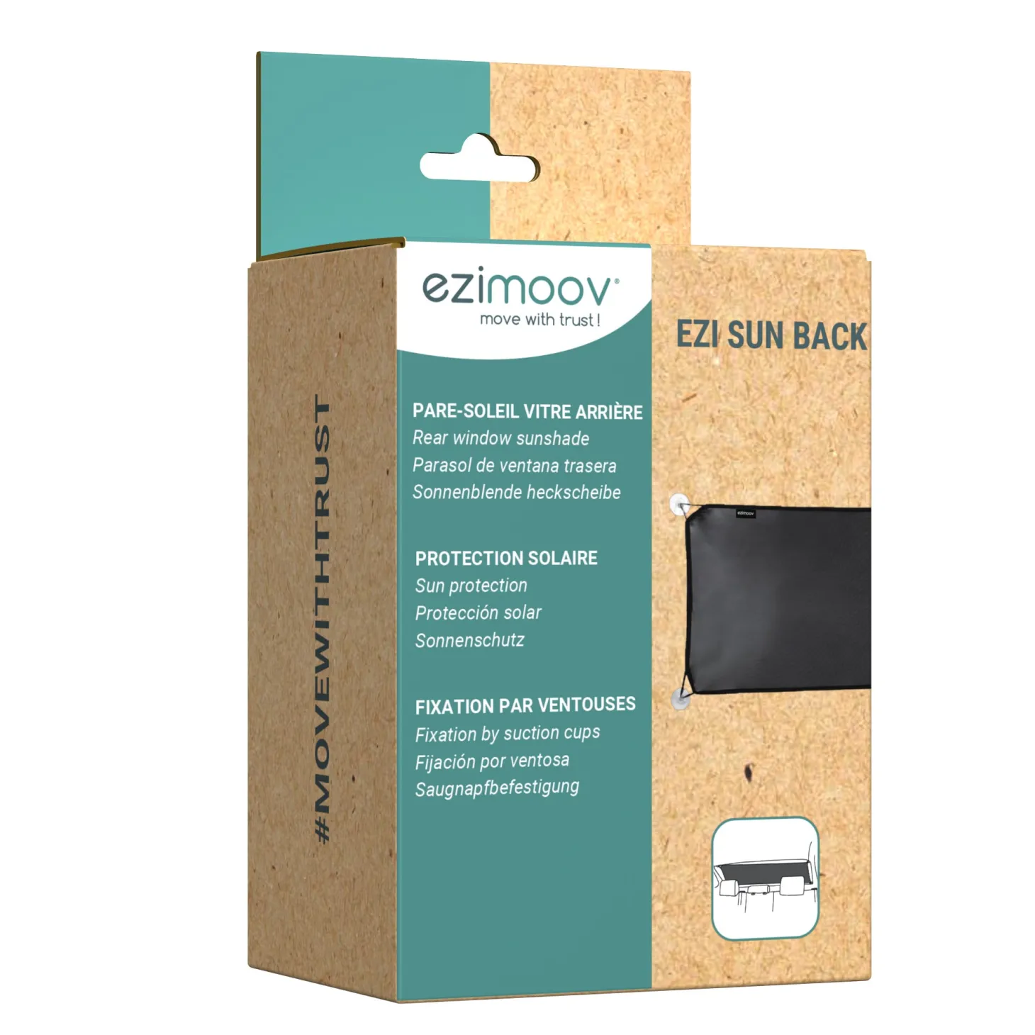 Ezimoov Pare soleil Sun Back grand format Noir