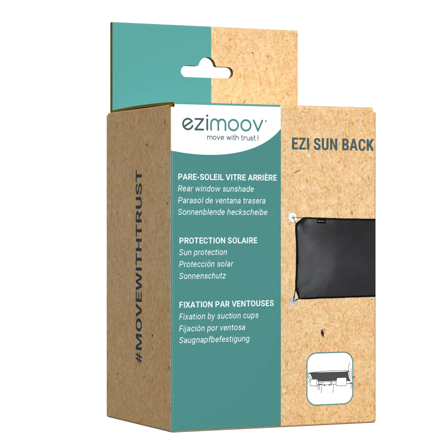 Ezimoov Pare soleil Sun Back grand format Noir