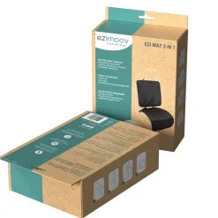Ezimoov                    Protection de siège Mat 3-en-1 éco-conçu    Noir