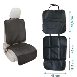 Ezimoov                    Protection de siège Mat 3-en-1 éco-conçu    Noir