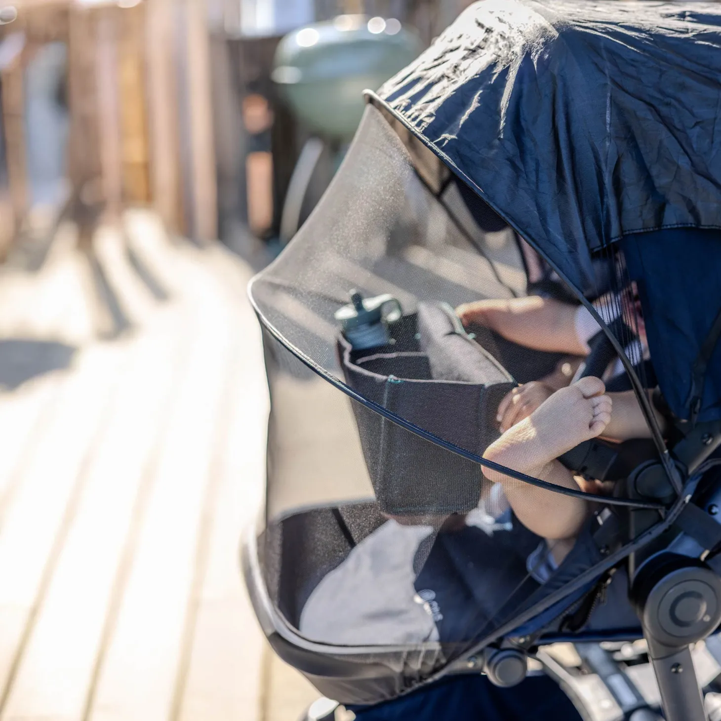 Ezimoov Protection pluie pour poussette 3 en 1 Ezi Noir