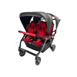 Familidoo Poussette 4 Places Assises Réversibles DSP4 Red