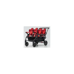 Familidoo Poussette 6 Places Assises Réversibles DSP6 Red
