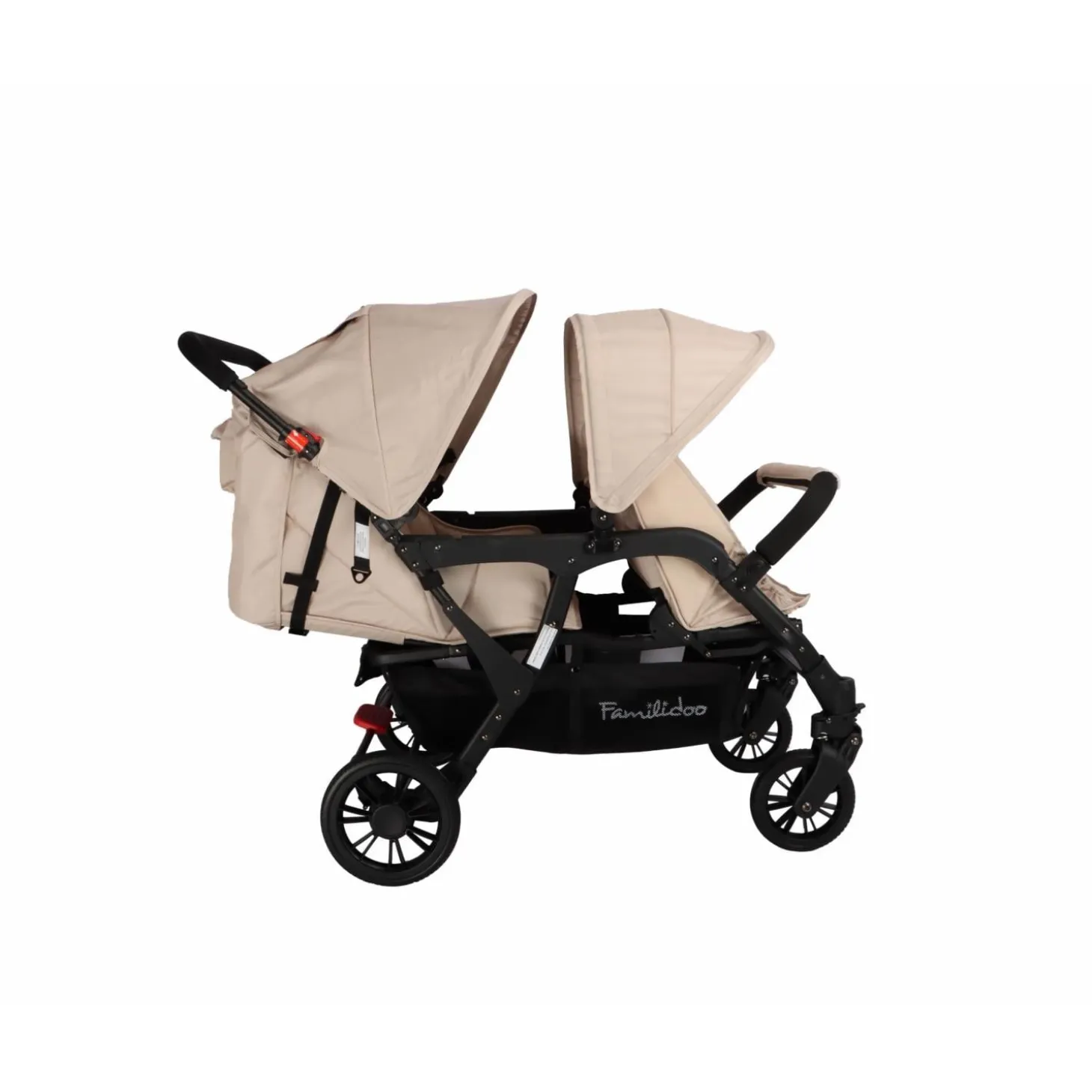 Familidoo Poussette 3 places Lidoo + Ergondrive Gris