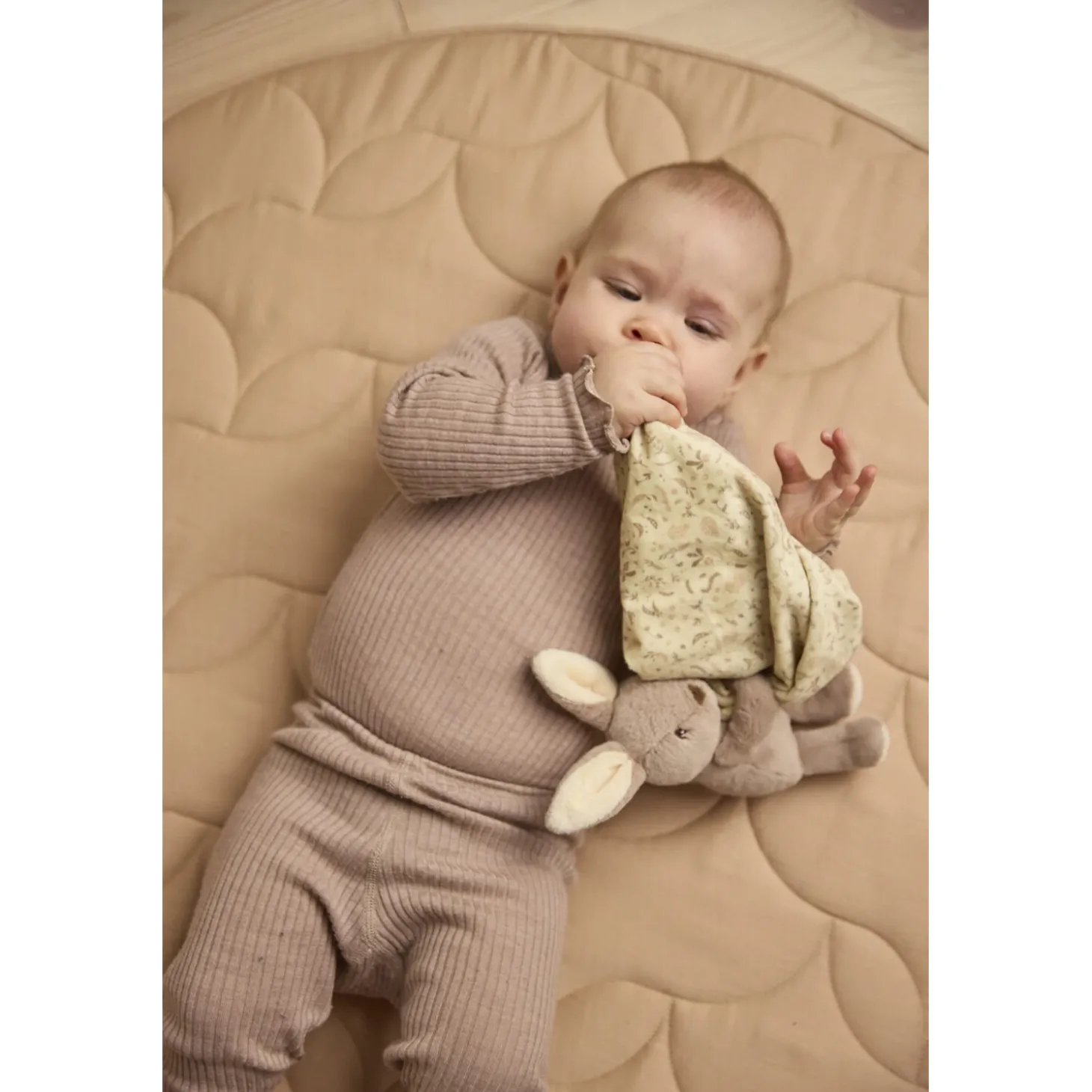 Filibabba Doudou plat Bella le lapin Multicolore