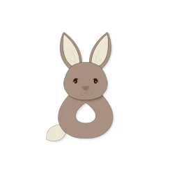 Filibabba                    Hochet Bonnie le lapin    Multicolore