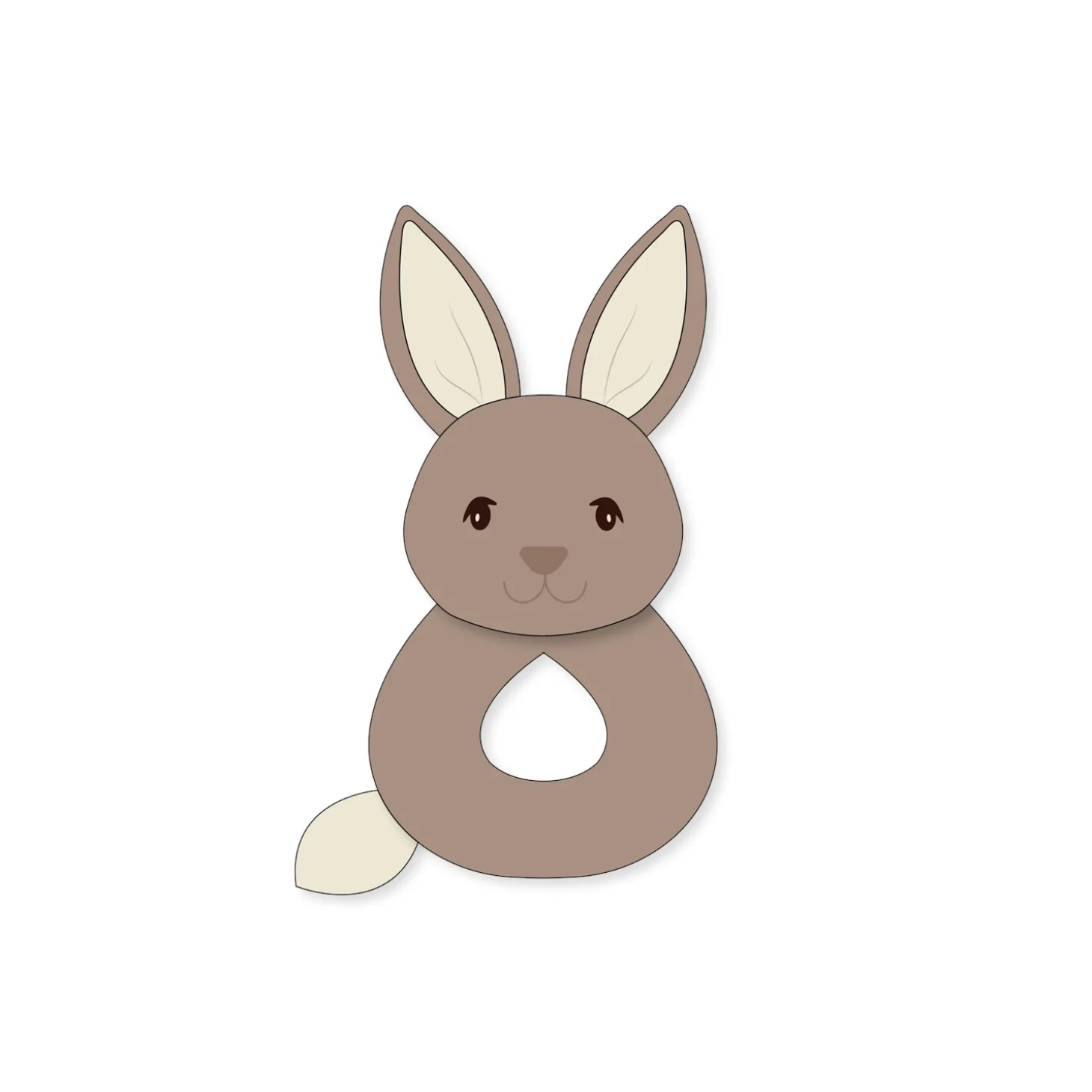Filibabba Hochet Bonnie le lapin Multicolore