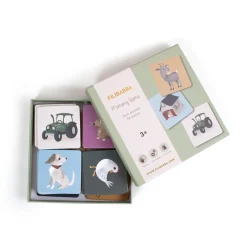 Filibabba                    Jeu Memory 24 pcs Animaux de la ferme    Multicolore