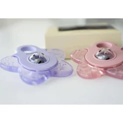 Filibabba                    Lot de 2 anneaux de dentition rafraîchissant étoile    Rose mix
