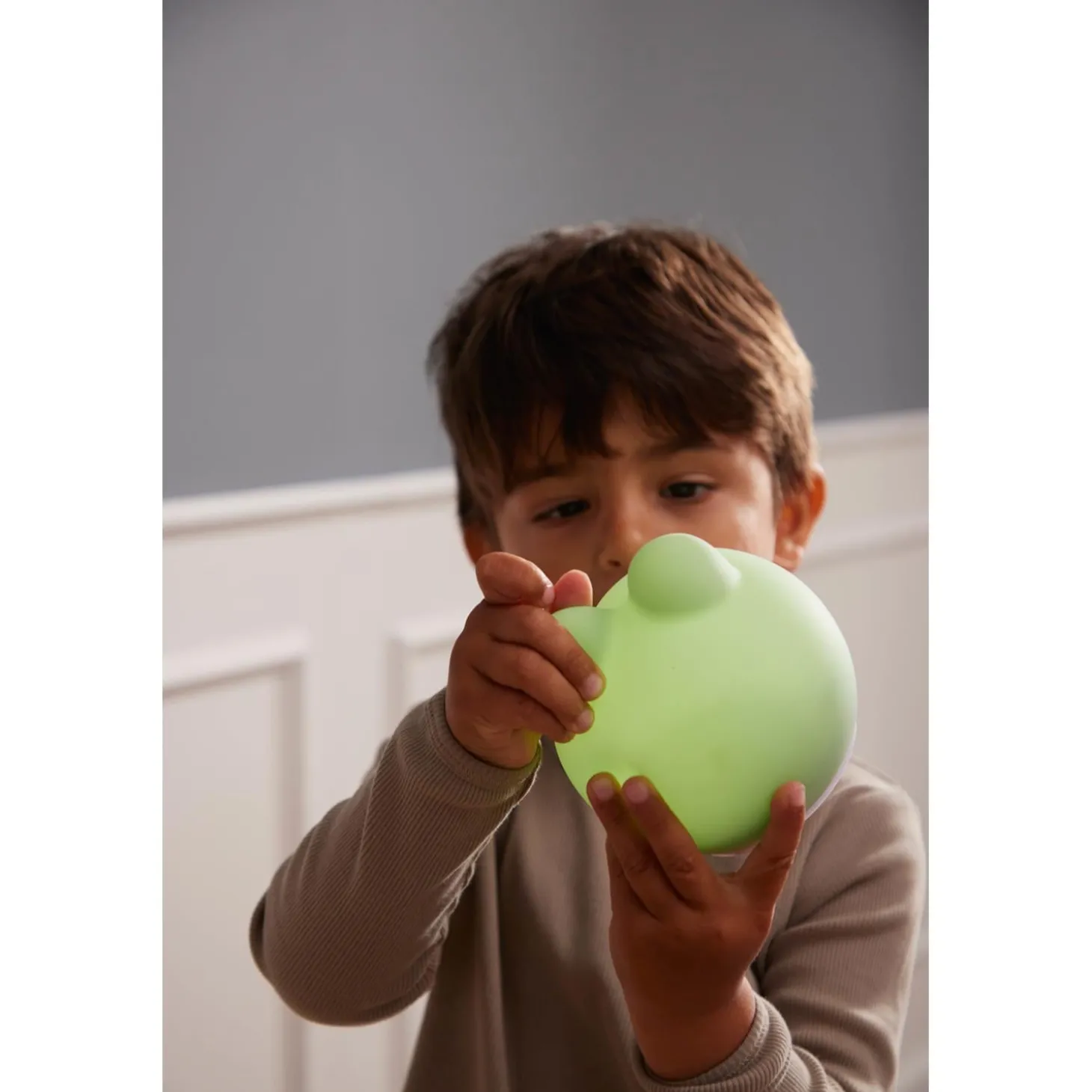 Filibabba Mini lampe LED silicone Frey la grenouille vert
