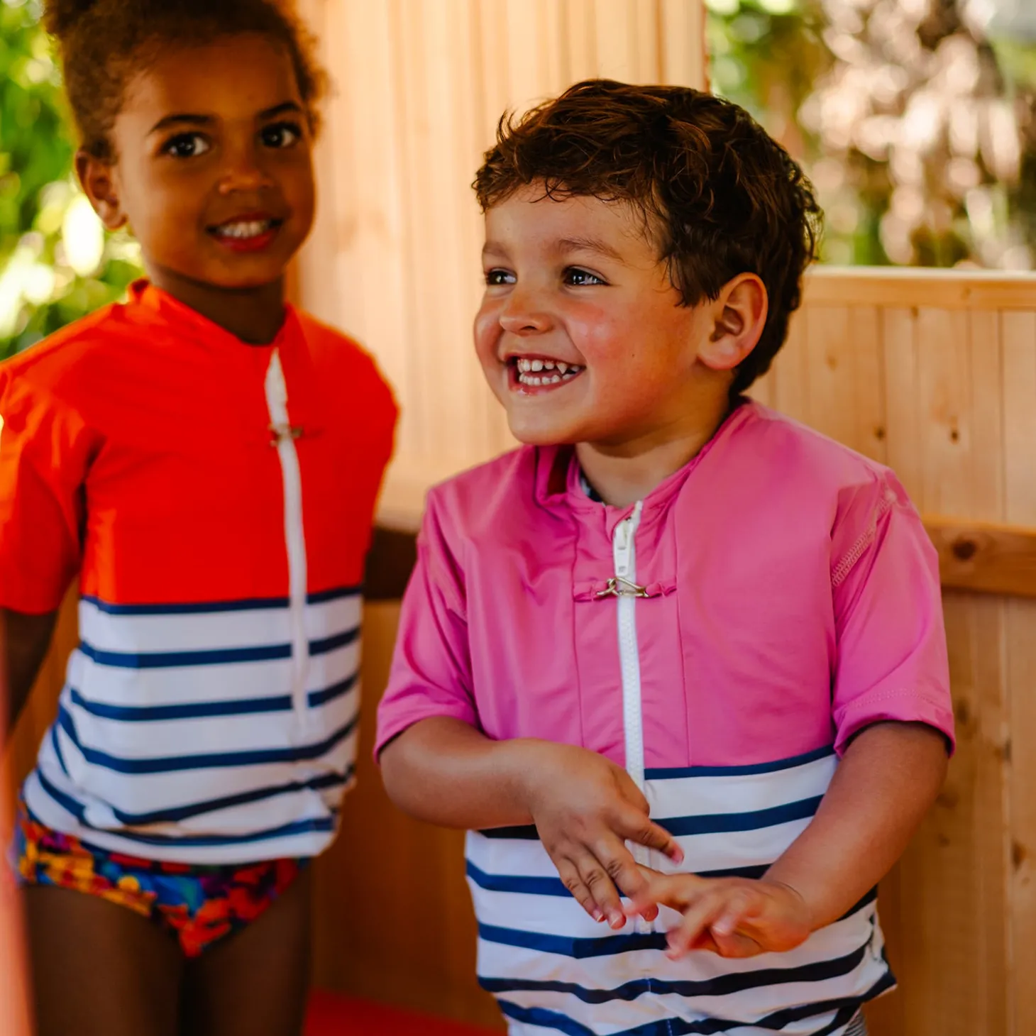 Floatee Tee-shirt anti-noyade manches courtes Rose 3 ans
