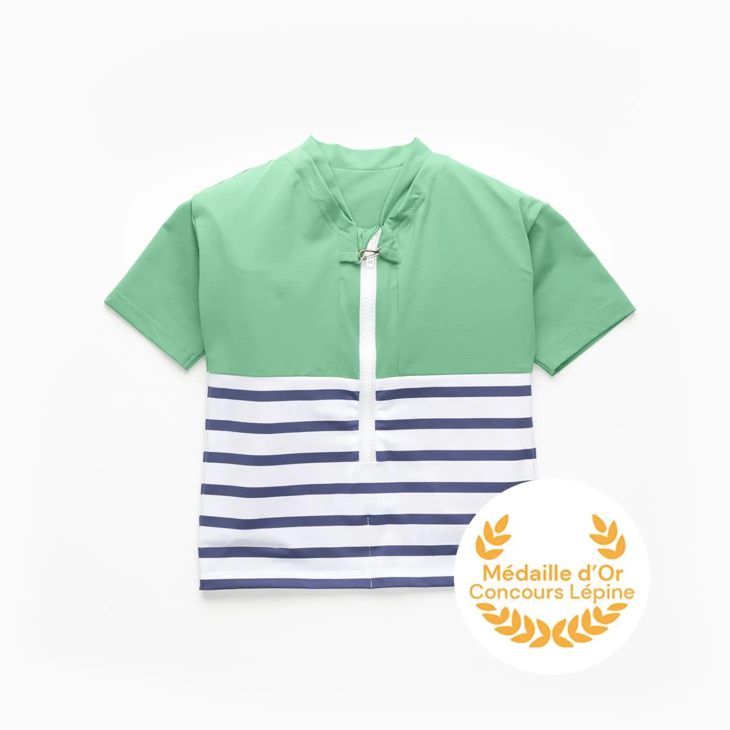 Floatee Tee-shirt anti-noyade manches courtes Vert