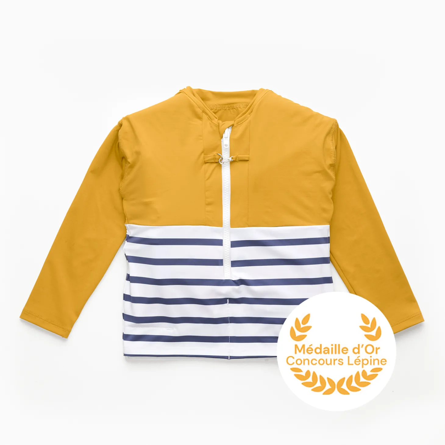 Floatee Tee-shirt anti-noyade manches longues Jaune