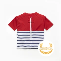 Floatee                    Tee-shirt anti-noyade manches courtes    Rouge