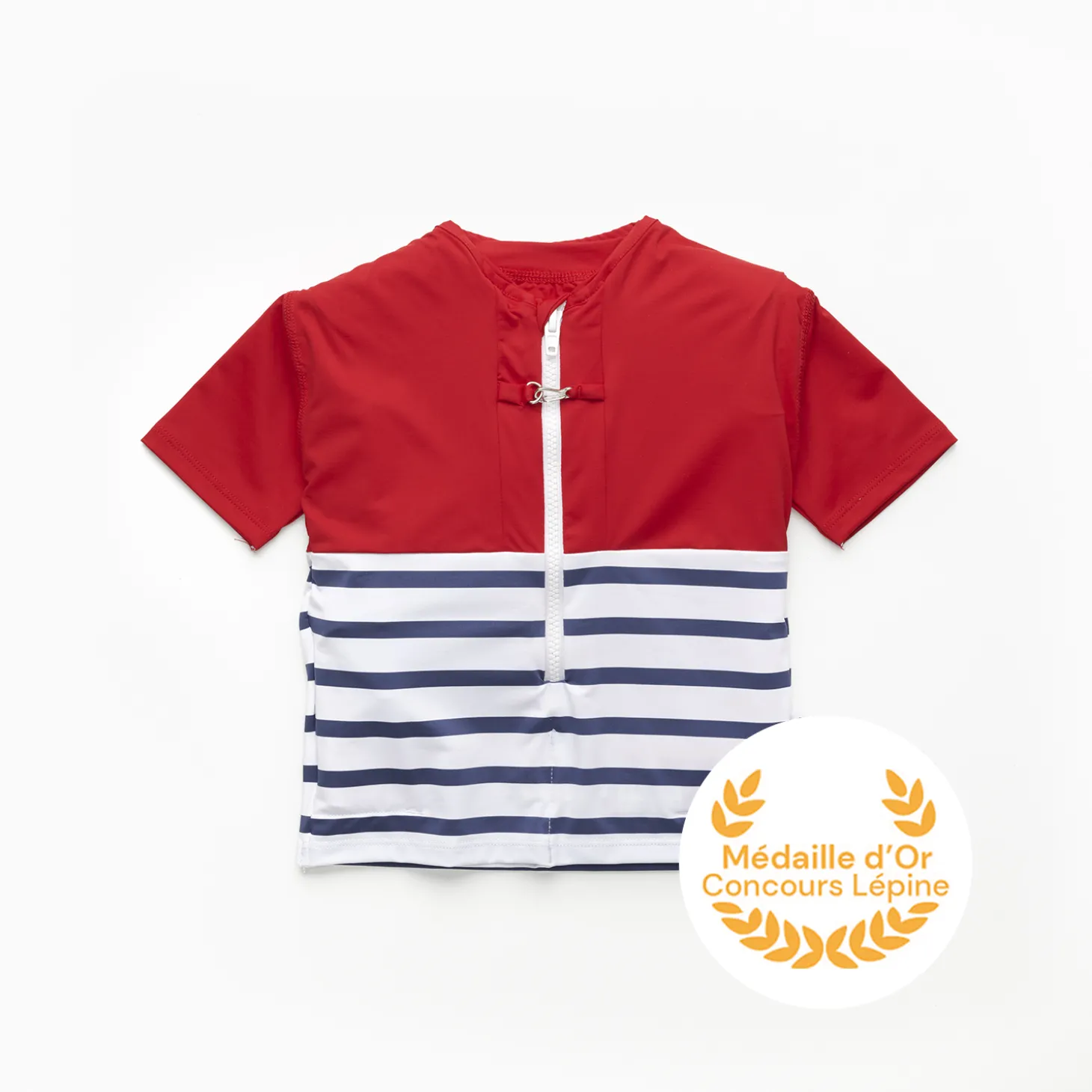 Floatee Tee-shirt anti-noyade manches courtes Rouge