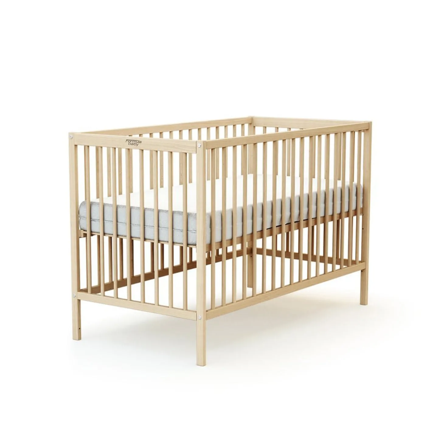 Formula Baby Lit en bois Brut 60x120 cm