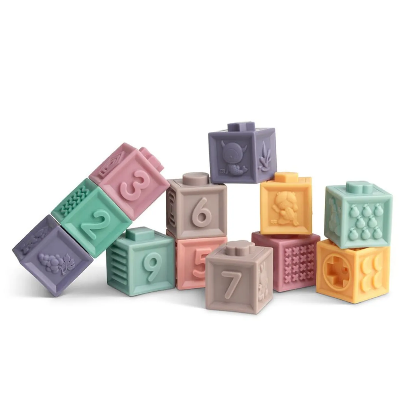 Formula Baby Lot de 12 Cubes Sensoriels Multicolore