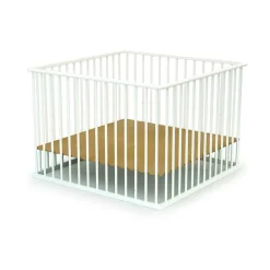 Formula Baby Parc en bois Blanc 100 x 100 cm