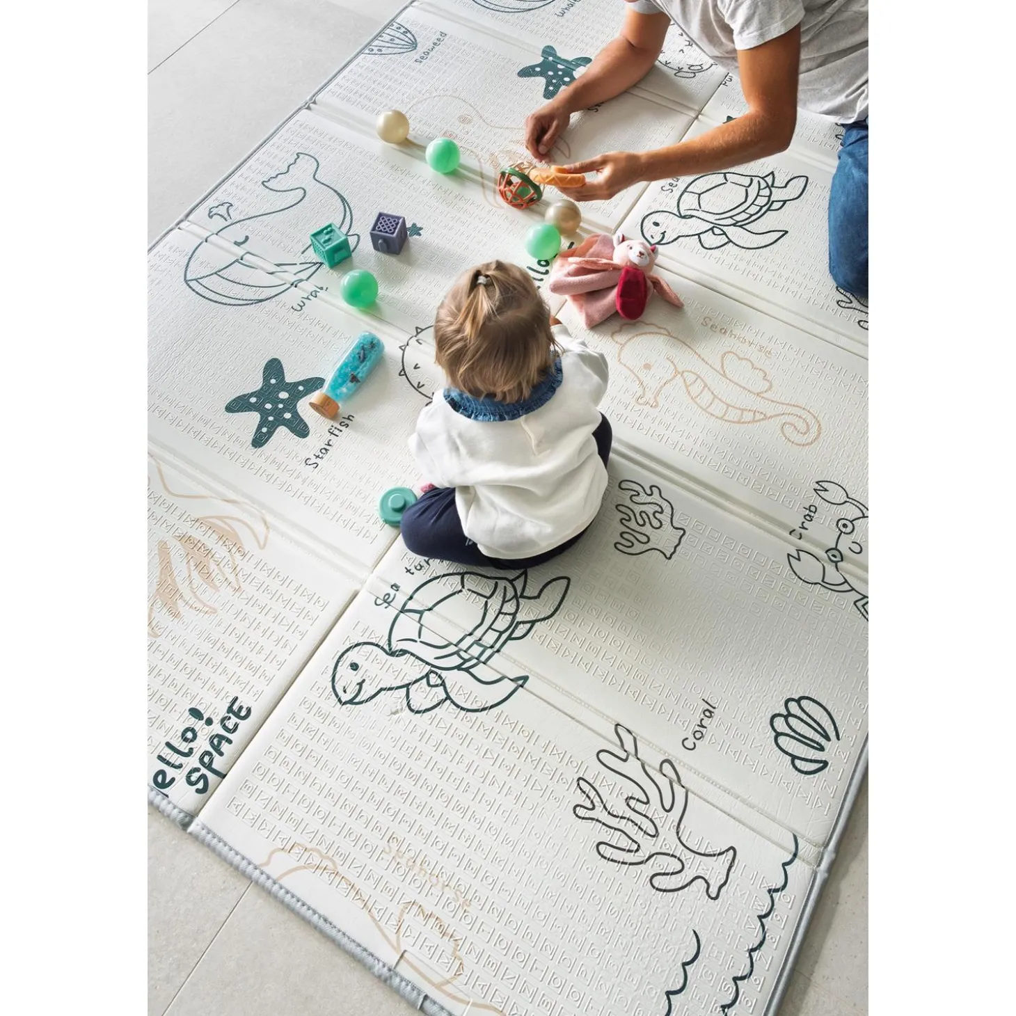 Formula Baby Tapis motricité XXL Multicolore 150x200 cm