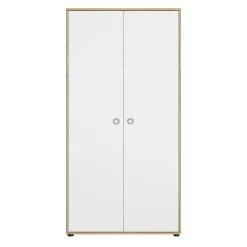 Galipette Armoire 2 portes Arthur Blanc Et Chêne Artisan