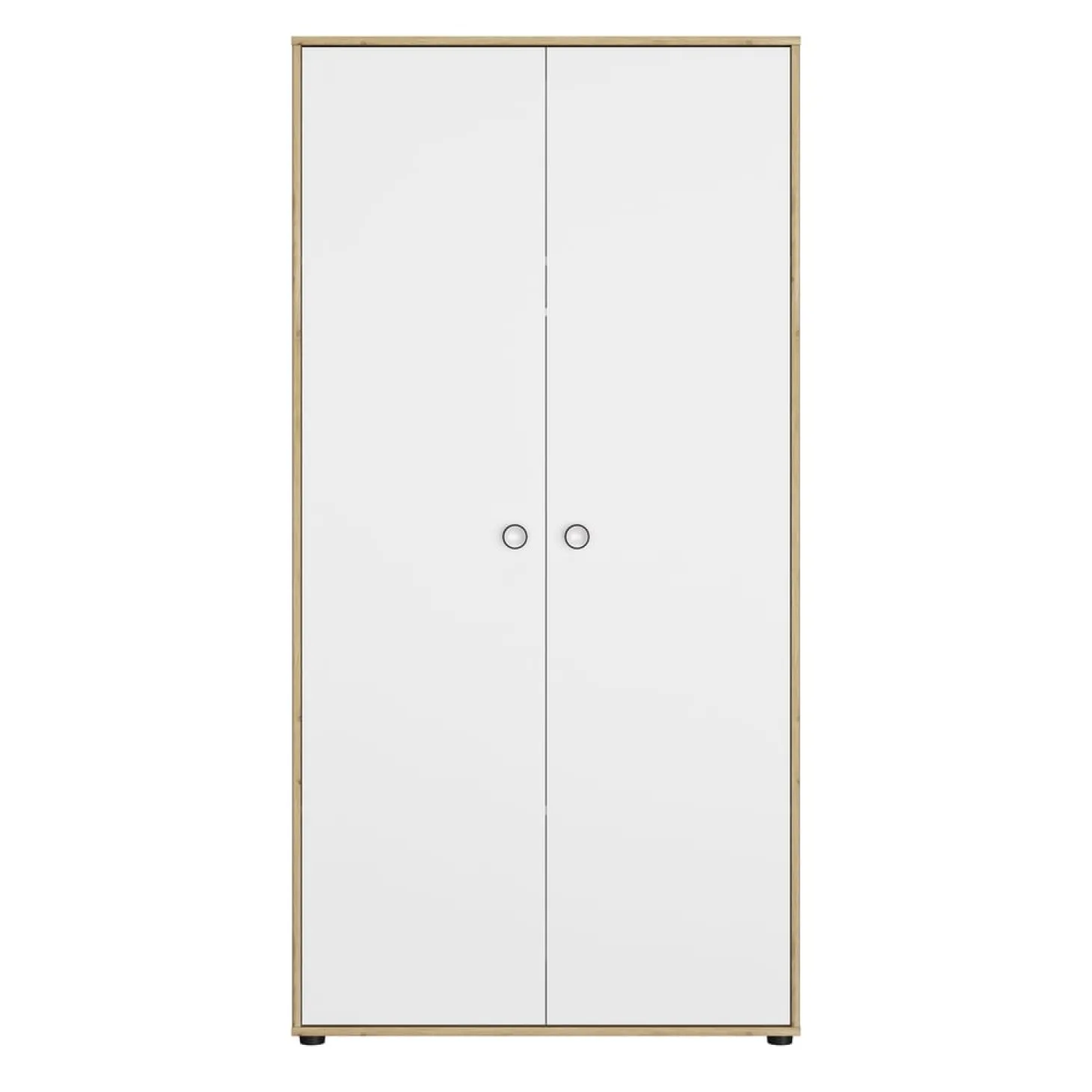 Galipette Armoire 2 portes Arthur Blanc Et Chêne Artisan