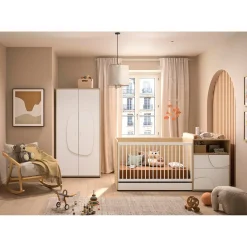 Galipette Armoire 2 portes Basile Châtaignier naturel