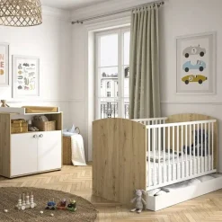 Galipette Chambre duo Arthur : Lit 60x120 + commode