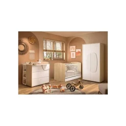 Galipette Commode 3 tiroirs Basile Châtaignier naturel