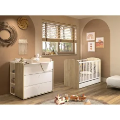Galipette                    Lit bébé Basile    Châtaignier Naturel            60x120 cm