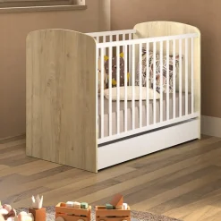 Galipette Lit bébé Basile Châtaignier Naturel 60x120 cm