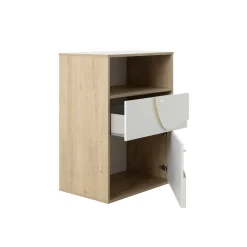 Galipette Lit combiné évolutif Basile Châtaignier Naturel 70x140 cm