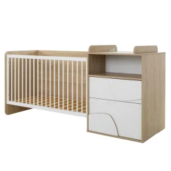 Galipette Lit combiné évolutif Basile Châtaignier Naturel 70x140 cm