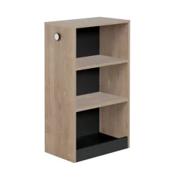 Galipette                    Petite bibliothèque mobile Marcel    Chêne Blond Et Noir