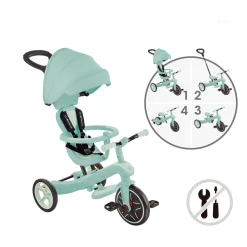 Globber                    Tricycle Explorer 4 en 1 Ecologic    Pistache