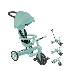 Globber                    Tricycle Explorer 4 en 1 Ecologic    Pistache