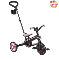 Globber                    Tricycle Explorer Pliable 4 en 1 V2    Deep Pastel Pink