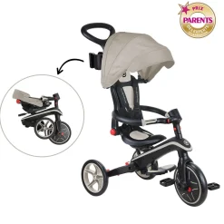 Globber                    Tricycle Explorer Pliable 4 en 1 V2    Taupe