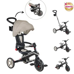 Globber                    Tricycle Explorer Pliable 4 en 1 V2    Taupe