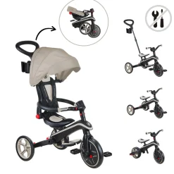 Globber                    Tricycle Explorer Pliable 4 en 1 V2    Taupe