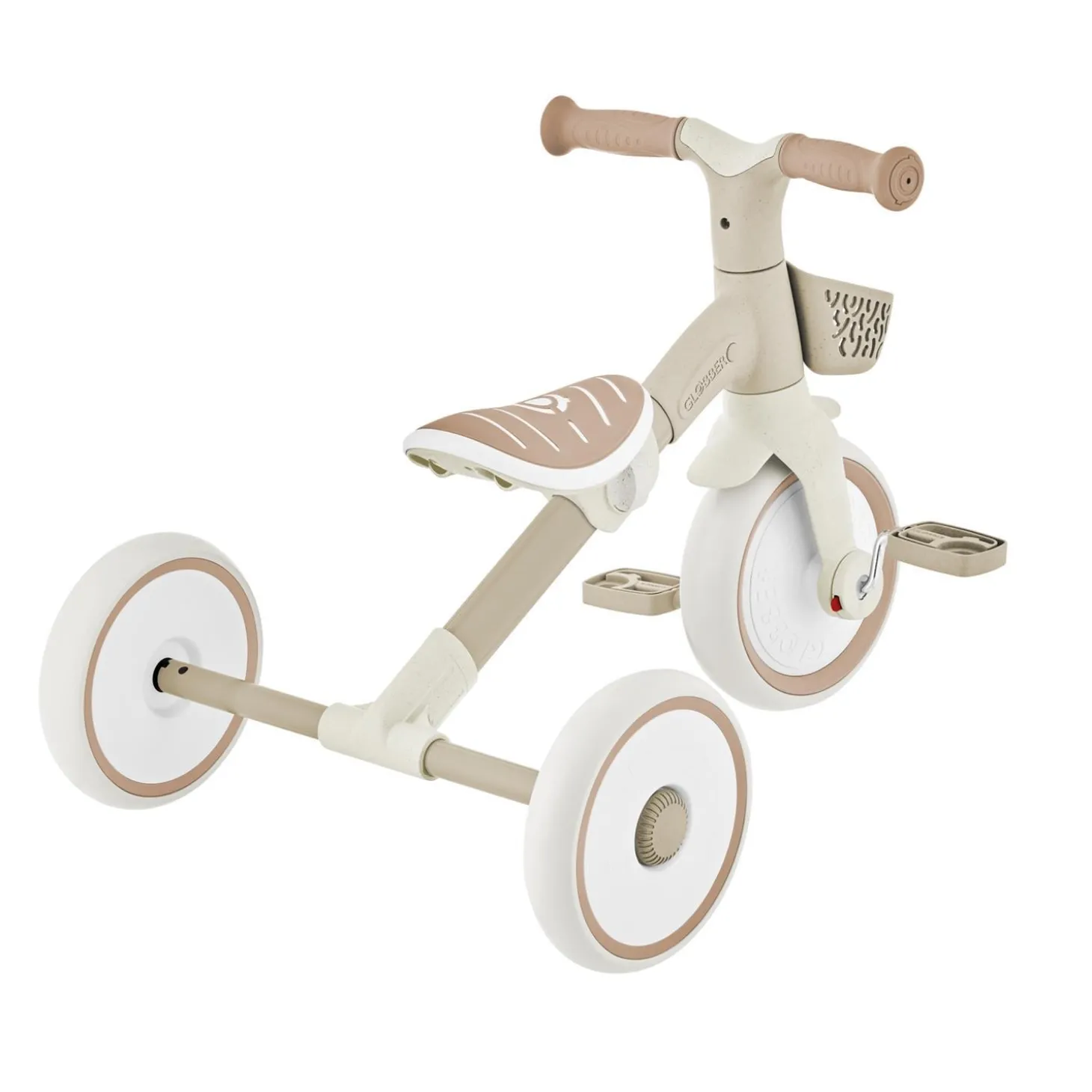 Globber Tricycle Learning Trike Plus 2 en 1 Evolutif Eco Beige / Taupe