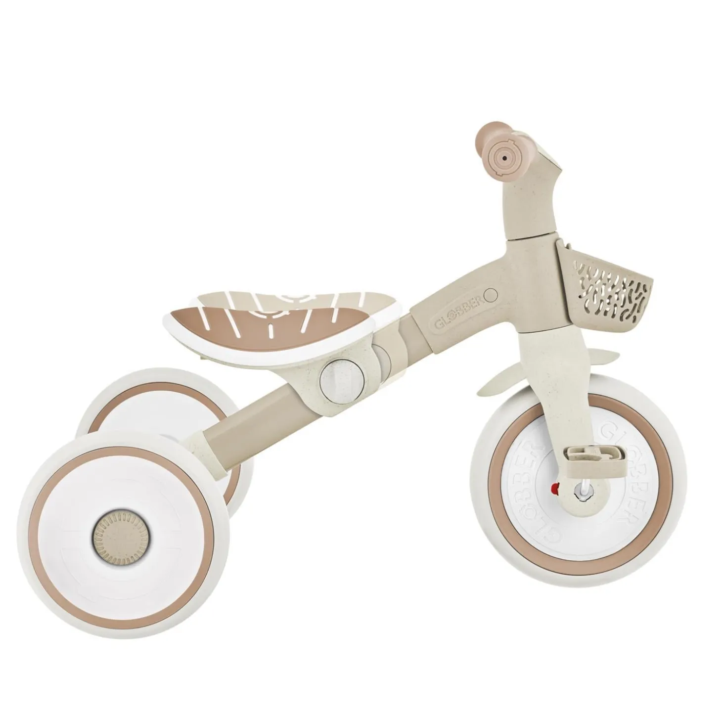 Globber Tricycle Learning Trike Plus 2 en 1 Evolutif Eco Beige / Taupe