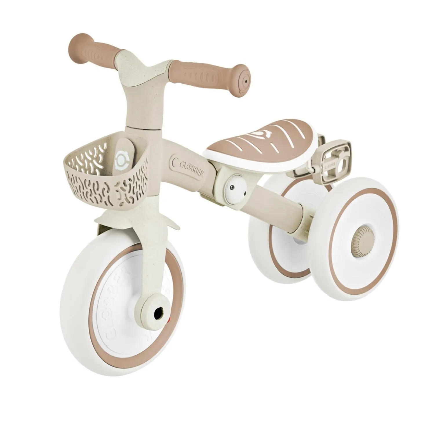 Globber Tricycle Learning Trike Plus 2 en 1 Evolutif Eco Beige / Taupe