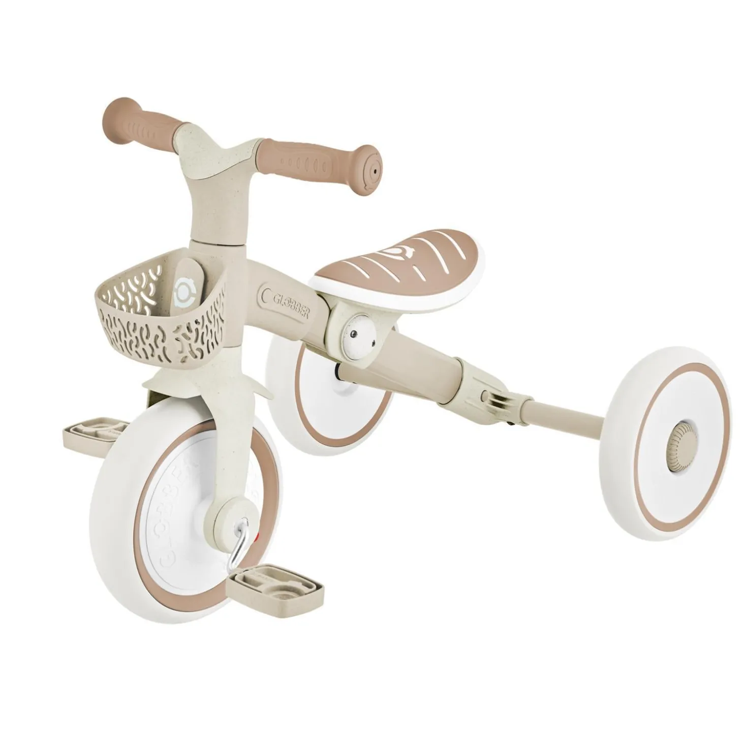 Globber Tricycle Learning Trike Plus 2 en 1 Evolutif Eco Beige / Taupe
