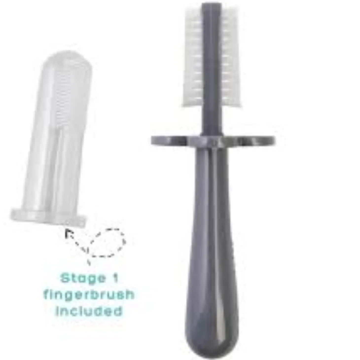 Grabease Brosse à dents ergonomique double face Grise