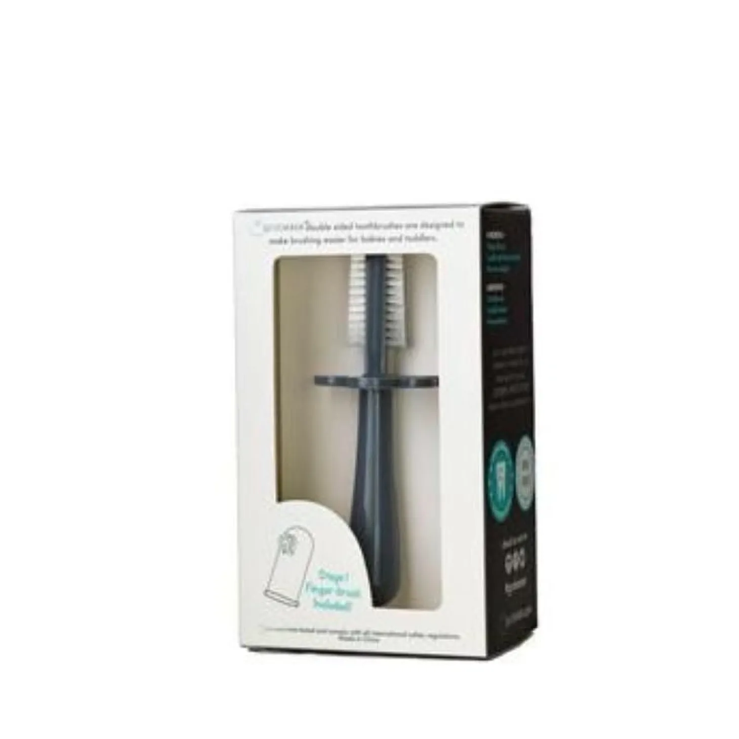 Grabease Brosse à dents ergonomique double face Grise