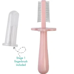 Grabease                    Brosse à dents ergonomique double face    Rose Clair